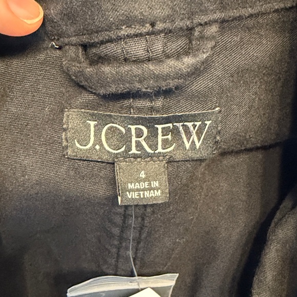 NEW J. Crew Utility chore jacket in black brushed chino CN062 $198 size 4 - Picture 8 of 10